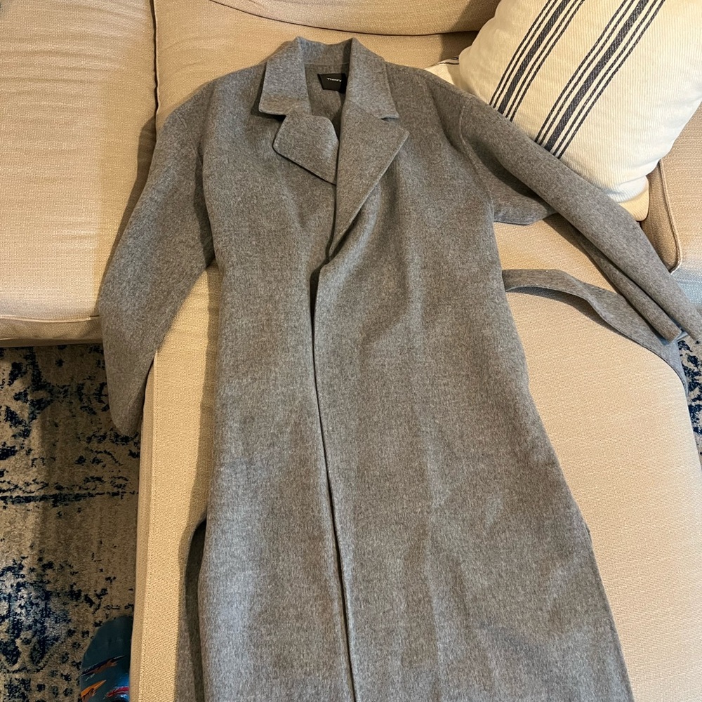 Grey Theory Wrap Coat